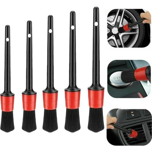 5Pcs/Set Car Wash Car Detailing Brush Auto Cleaning Tire Car Cleaning Tools Set Dashboard Accessories Air Outlet Cleaning Brush