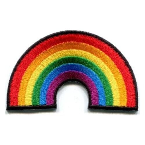 Gay pride lesbian rainbow flag retro love LGBT applique Iron On PATCH sew on applique transfer WHOLESALE patchwork accessories