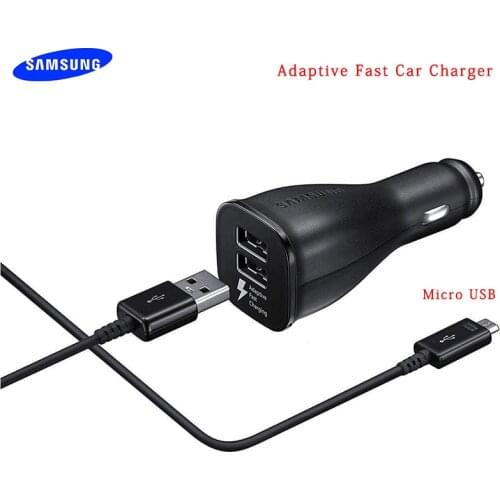 For Samsung Galaxy S4 S6 S7 EDGE Note 4 5 J3 J5 J6 J7 C9 C7 C5 Car Charger 15W QC3.0 Fast Charging Adapter 100/150CM Micro Cable