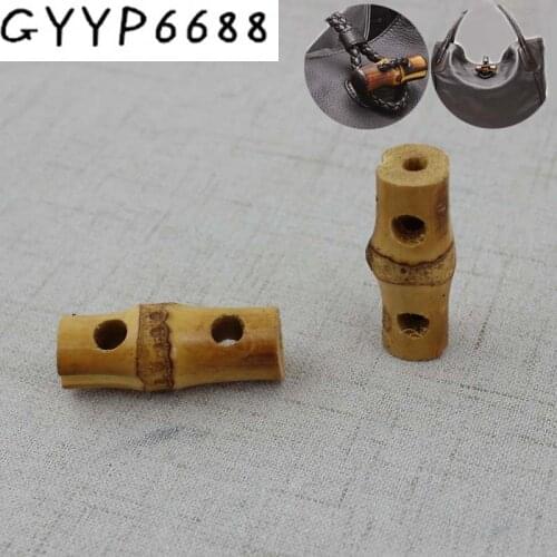10-50pcs 4.5cm Handbag Bamboo Handles Bamboo buckle DIY handbag accessories bamboo root button section bag accessories