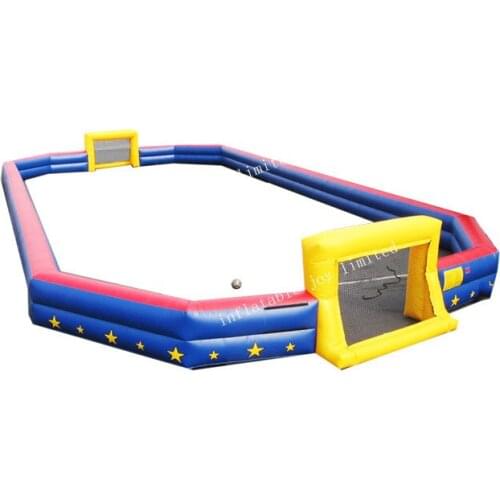 Free ship to door!Sport soccer playgroud outdoor good quality inflatable football field,human inflatable football Court for sale