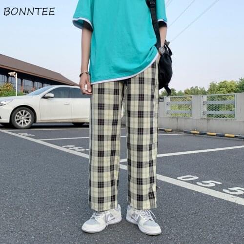 Мужские брюки в клетку BONNTEE China At AliExpress