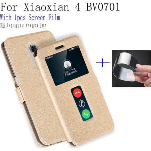 Smart View window PU leather case For ZTE Xiaoxian 4 BV0701 cover shell phone case For Xiaoxian4 BV0701 flip case back cover
