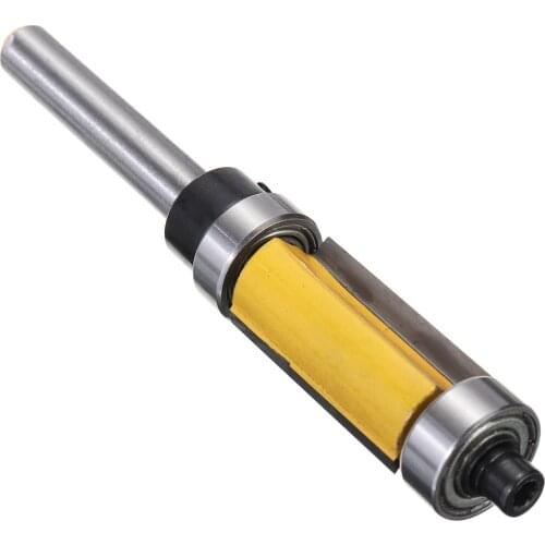 1pc 82mm Length Flush Trim Pattern Router Bit 6.3mm Shank Panel Top &Bottom Bearing Woodworking Milling Cutter