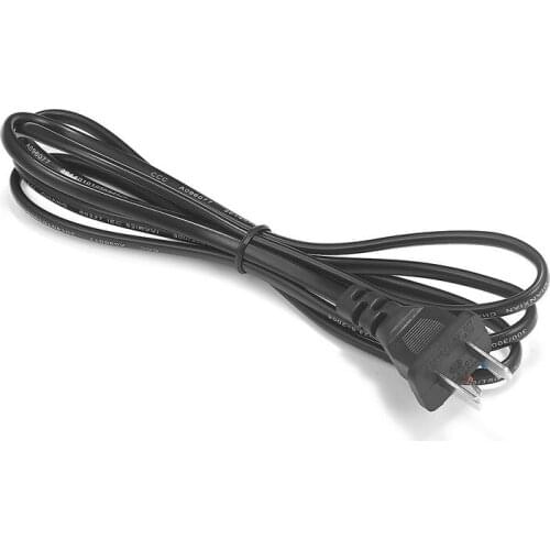 100pcs US Plug Power Cable 1.5m 220V Pigtail Electrical Cable CN Japan Replacement Power Cord For Lamp Extension Socket Radio