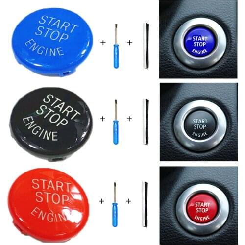 Start Stop Engine Button Replace Cover For BMW Z4 E89 For BMW X5 E70 X6 E71 X3 E83 E84 For BMW E90 E91 E92 E93 3 Series E60 E87