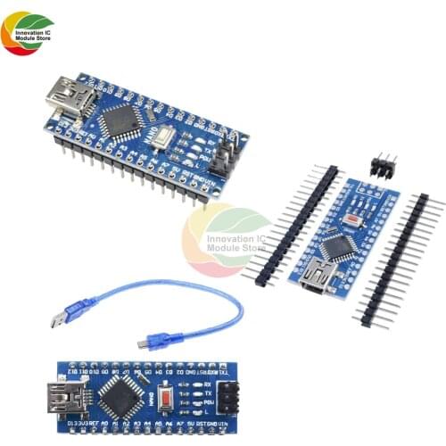 Mini USB Nano 3.0 Atmega328P-AU atmega328 Microcontroller 5V 16M Board Module for Arduino NANO 328P NANO 3.0 FT232 With Pins