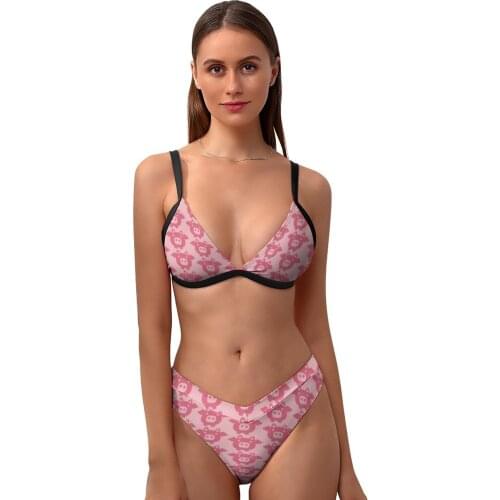 Anime Bikini Swimsuit Adjustable Cute Bathing Swimwear Big Chest Wholesale 2 Piece Bathing Suit