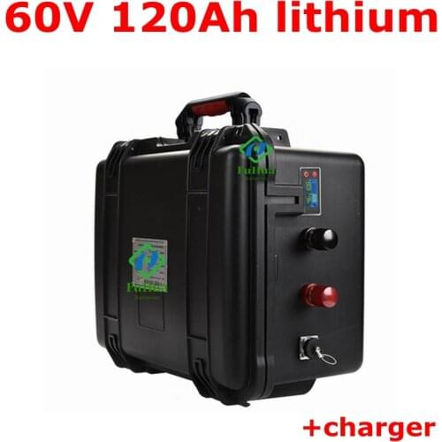 60V 120Ah lithium li ion battery pack for UPS Solar power system solar street light touris electric car golf cart+charger