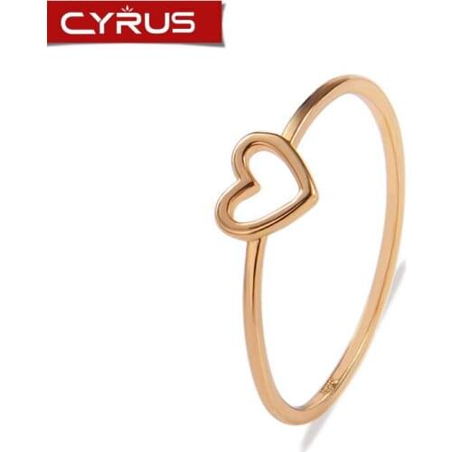 Trendy Simple Hollow Tiny Heart Rings for Women Silver Color Metal Anillos Statement Bijoux Femme Mujer Boho Jewelry Party Gift