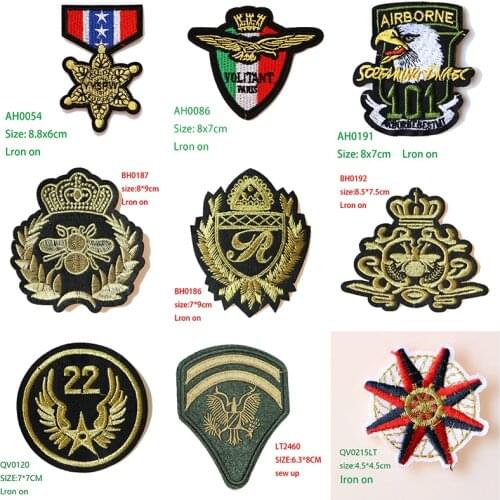 US Military tactics Military rank Decorative Patch icon Embroidered Applique Patches For DIY Iron on Badges on clothes,backpack