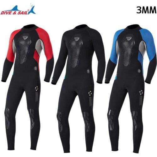 2021 NEW 3mm wetsuit men neoprene Long Sleeves for siwmming surfing free diving acuba Snorkeling Full Body wetsuit XL XXL 3XL