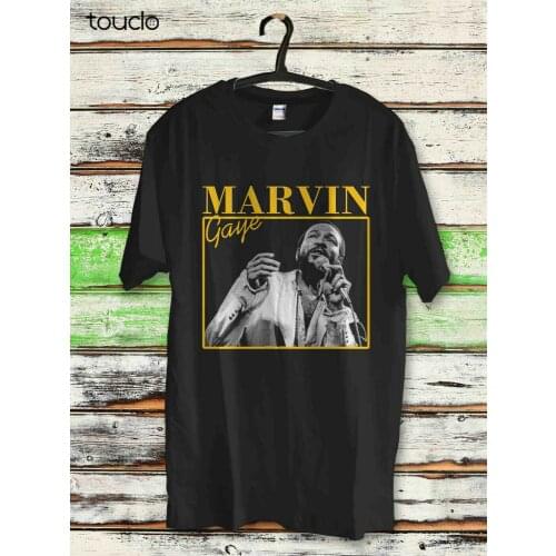 New Marvin Gaye T-shirt '90S Vintage jazz funk soul music unisex art homage tee
