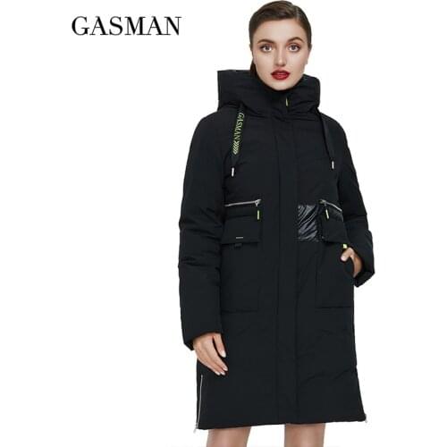 GASMAN 2020 Black patchwork down parka winter Womens jacket for womens coat warm outwear Female fashion brand thick jacket 020