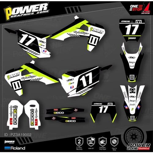 PowerZone Custom Team Graphics Decals 3M Stickers Kit For Husqvarna Decal 2019-N TC FC TX FX FS 2020-N TE FE 125-450CC 02