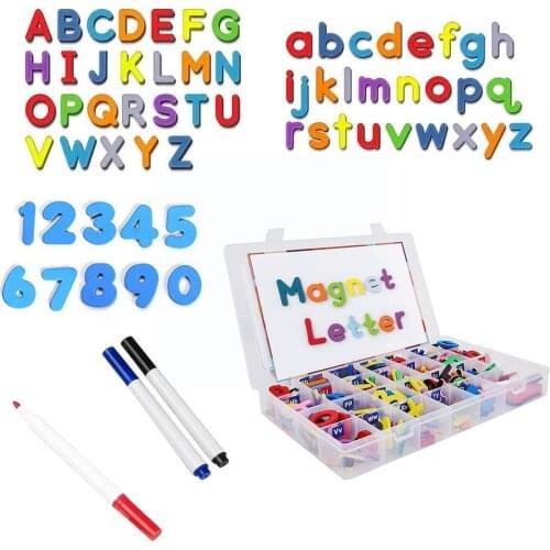 Gift Set Magnets Teaching Alphabet Set Of Colorful Baby Toy Education Fridge Learn Cute Letters Kid & Magnetic Numbers