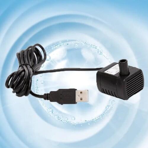 Submersible Water Pump Ultra Quiet For Pond Aquariu Fish Tank Fountain Powerful USB Water Pump 0.4-1.5m High Lift