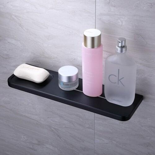 Bathroom Dressing shelves Stainless Steel Black square 35cm bathroom soap holder bathroom accessories