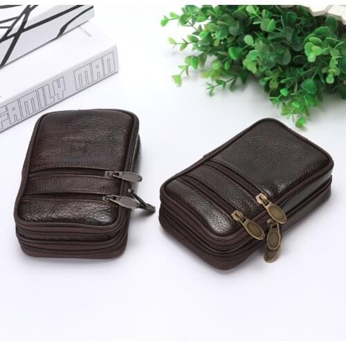 BISI GORO on the belt Multi-function phone coin card Travel bag cow leather outdoor waist bag 2021 new fashion heuptas heren