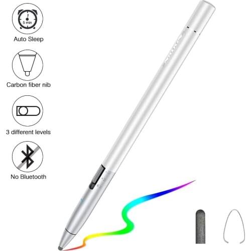 Nillkin Stylus Pen for touch screen For iPad tablet , Adjustable Sensitivity Active capacitive Pen android iOS Carbon Fiber Tip
