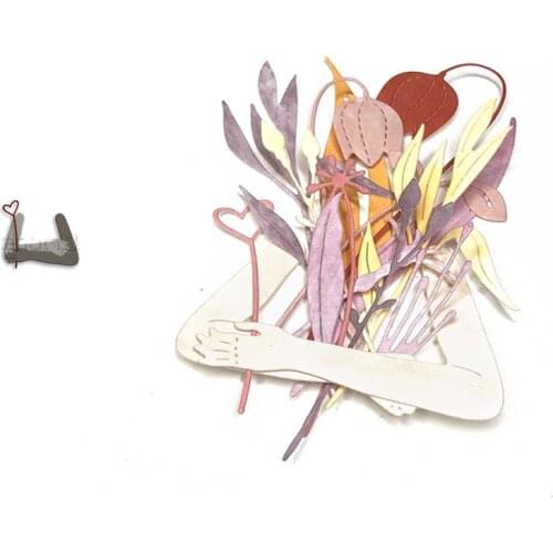 Hands Holding Flowers Greeting Card Decoration Metal Cutting Die DIY Scrapbooking DIY Decoration Craft Embossing Make Albums