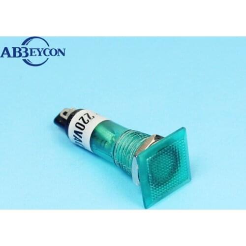 ZS27 square red head 10mm Indicator Light/Signal Lamp/Pilot Lamp 12v pilot lamp