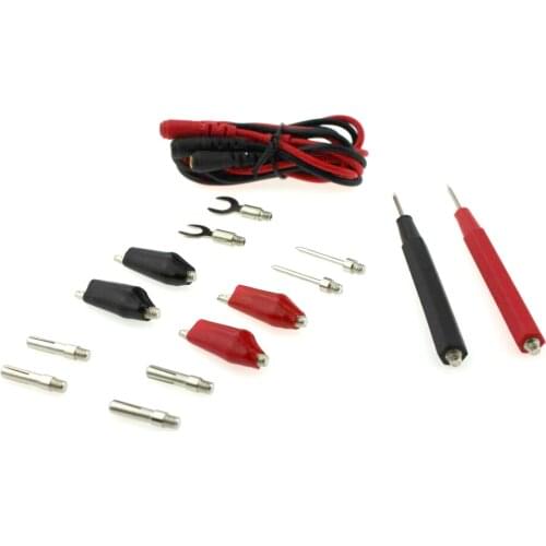 1set/16pcs Multifunctional Combination Test Connector Lead Cable Banana Plug Multimeter Test Line Alligator Clip