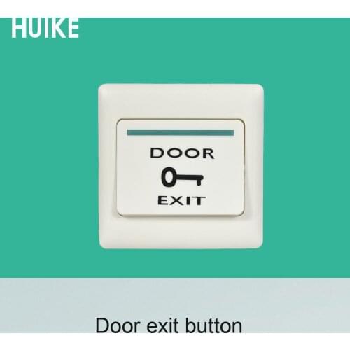 10 PCS Plastic Door Exit Button White Color Access control system accessories release switch door open night light version