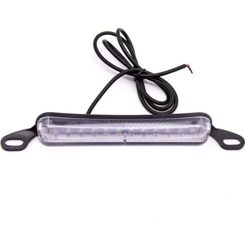 Car accessories 12 SMD Black shell plugin Car Screw Bolt Light Bar Lamp Bulb License Plate Light Work Light Bar DC 12v White