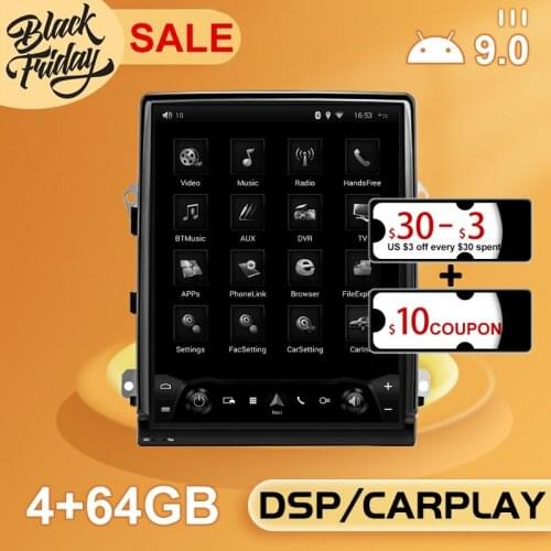 Android 9.0 Tesla Style Vertical Screen Suitable for Porsche Cayenne 2010 - 2016 GPS Car Navigation Automatic Stereo Radio Host
