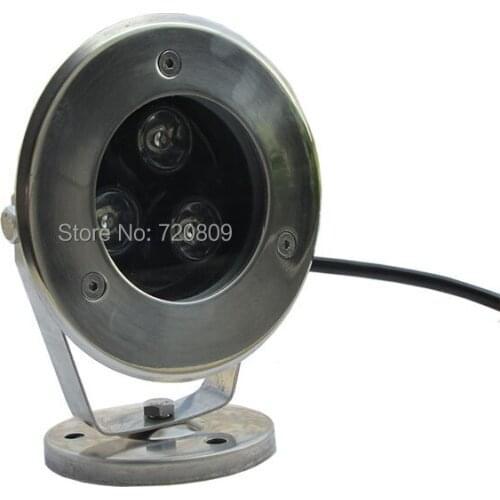 Free Shipping 10pcs/lot 3w DC12v LED Underwater light Outdoor Pool Lighting Spotlight