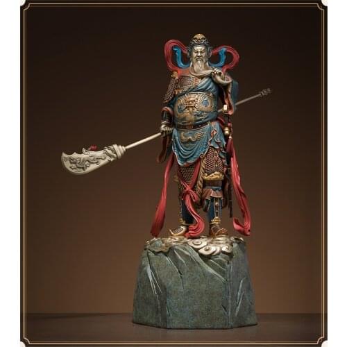 Large 2021 Southeast Asia High-grade buddha Home store company Shrine Good luck God of wealth GUAN GONG color copper statue