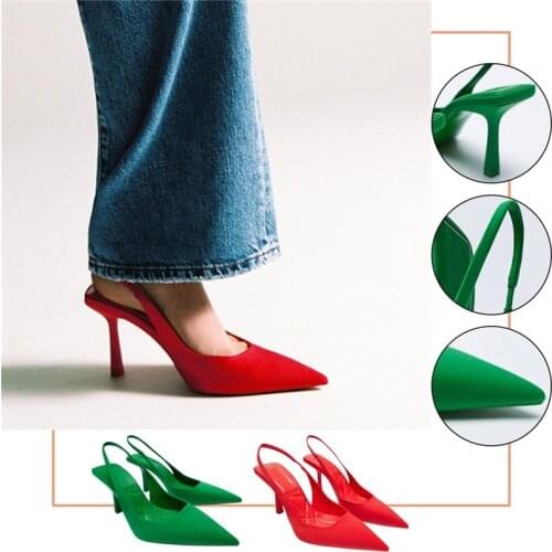 Sexy Sandals Women Summer New 2021 Stiletto High Heels Pointed Pumps Lace-Up Wedges Shoes For Women Ladies Shoes