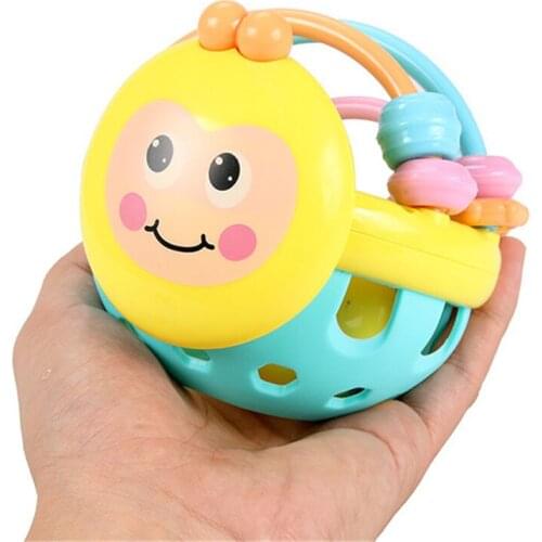 Baby Toy Rattle ball Hand Knocking Bell Ball Toy Rattles Develop Baby Mobile Intelligence Baby Grasping Toy Hand Bell Juguetes