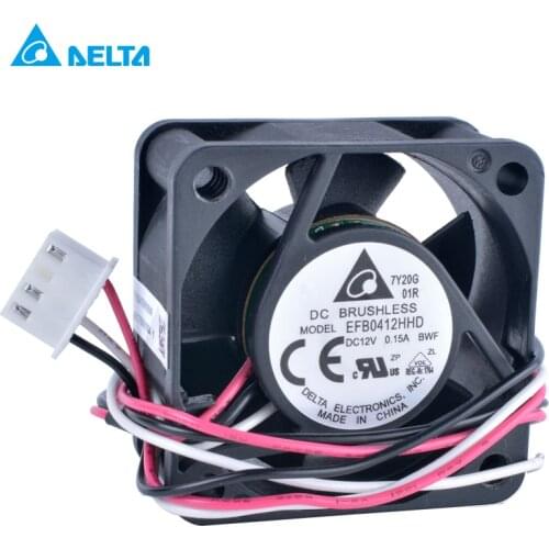 EFB0412HHD 4020 4cm 40mm fan 40x40x20mm 12V 0.15A Double Ball Bearing H3C 3600 5600 Switch s5500 Fan