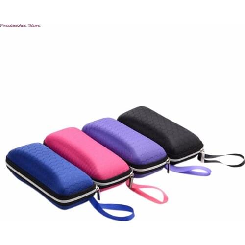 Unisex Sun Glasses Case Eyeglasses Box Zipper Sunglasses Case Box Eyewear Square Glasses Holder