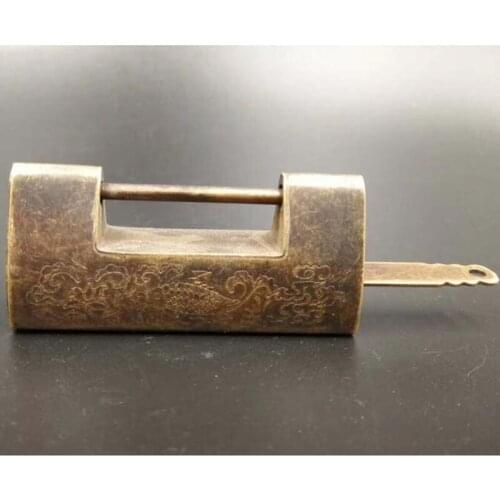 China ancient pure brass Old style lock