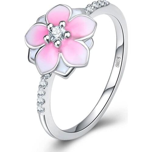 Chinese Style Jewelry Peach Blossom Ring Beautiful Hanfu Ancient Style Accessories Creative Ring Charm Woman Birthday Jewelry