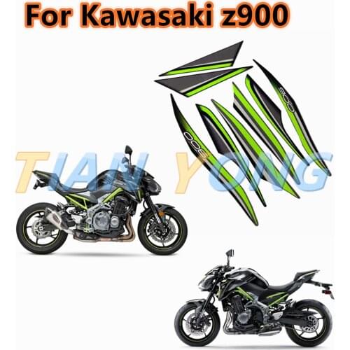 Motorcycle Accessories Whole Fairing Decal Emblem Protector Cover custom made water proof For Kawasaki-Z900-2017 Six colors