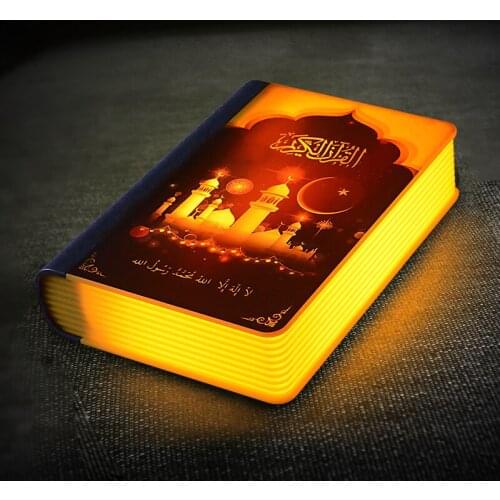 Equantu islam gift al quran mp3 player koran book lamp night light digital quran speaker holy quran music player