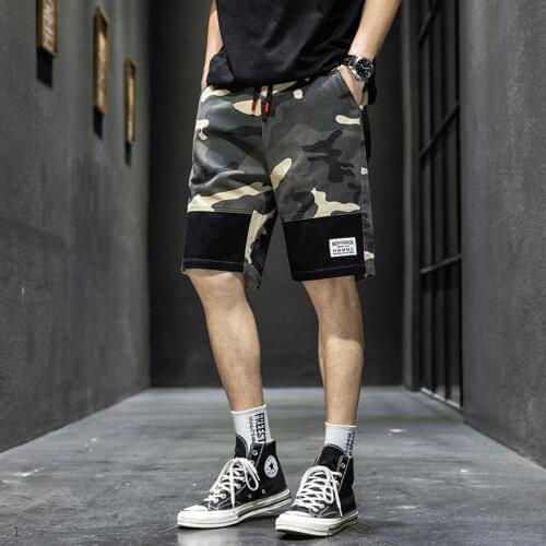 New summer shorts camouflage work suit for men Casual cropped pants Sporting beach baggy medium pants