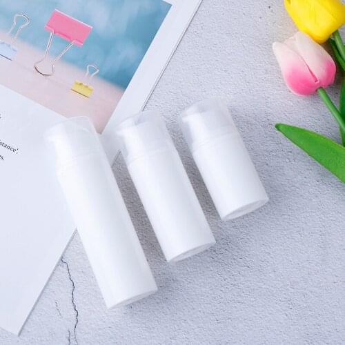 NEW 15ml/30ml/50ml Empty Plastic Cosmetic Travel Liquid Bottles Airless Pump Vacuum