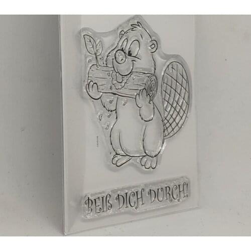 German squirrel Clear Stamp for Scrapbooking Transparent Silicone Rubber DIY Photo Album Decor 0537