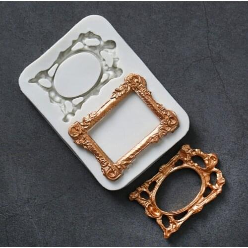 Relief Frame Border Silicone Mold Fondant Mould Cake Decorating Tool Chocolate, Gumpastes Mold, Sugarcraft ,Kitchen Gadgets