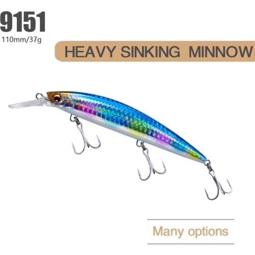 110MM/37G Top fishing lures minnow crank wobbler quality fishing tackle hook for fishing SP Tungsten weight system