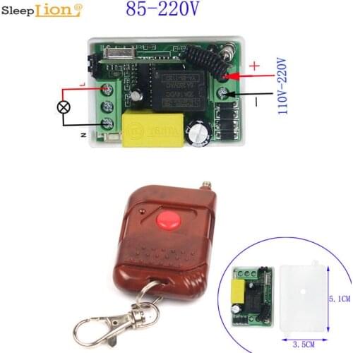Input AC220V Output AC220V Wireless Switches 110V RF Wireless Mini Switch Relay Receiver Remote Control Light Fan Switch
