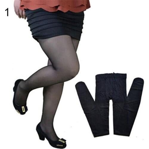 Womens Stockings Casual Plus-Size Summer Pantyhose Flexible Nylon Glossy Thigh Stocking Solid Super Stretchy Tights Female