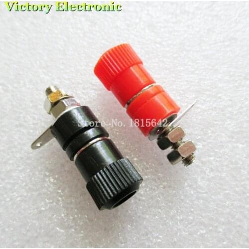 10PCS/LOT Blocks JS-910B Jack Block For Banana Plug Black 5 Red 5 Connector