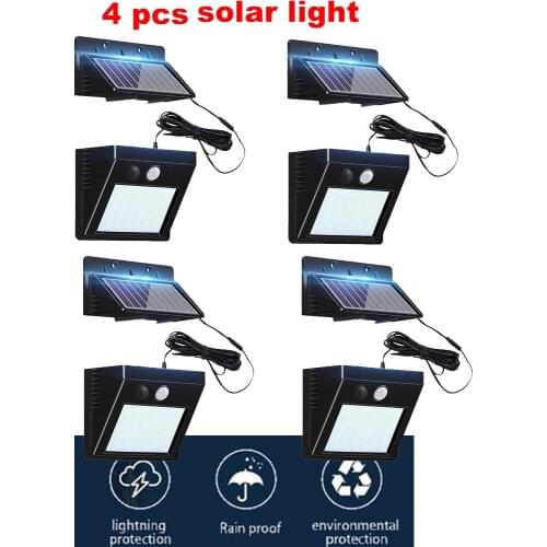 30 LED Solar Wall lamp Wireless PIR Motion Sensor Solar Night light For Street Garden Patio Emergency Security Lightingoptional