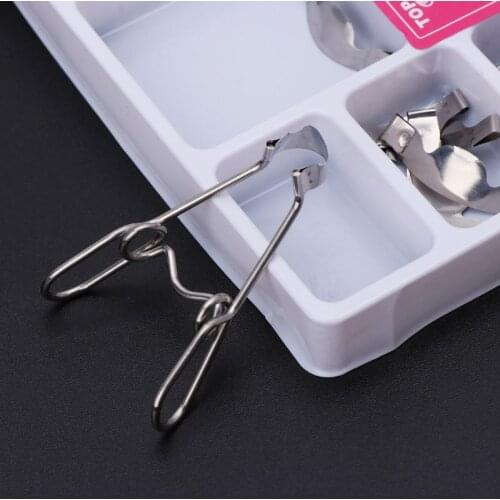 36 pcs Dental Saddle Contoured Metal Matrices Matrix Universal Kit with Spring Clip 50JF
